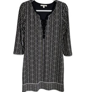 41 Hawthorn Lavinia Dress Size M Pockets Lined Stretchy Lace-Up Detail Office